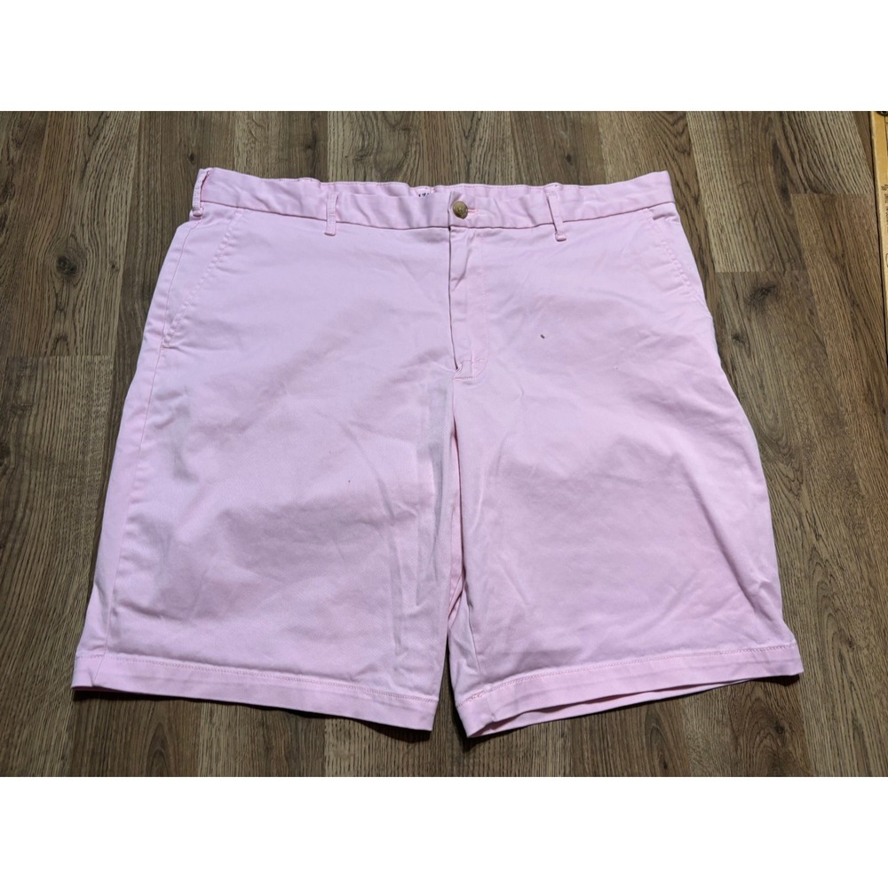 IZOD Saltwater Shorts Mens Size 40 Pink Chino Stretch 9.5 Inseam Flat Front